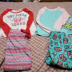 2 sets of pajamas